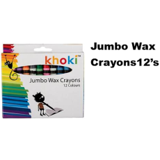 Khoki Jumbo Wax Crayons 12's